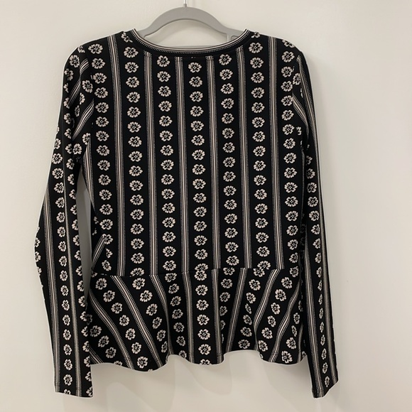 Ann Taylor peplum long sleeve top - Picture 2 of 9